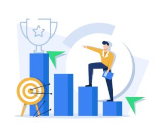 investment-and-analysis-money-cash-profits-metaphor-employee-or-manager-making-investing-plans-vector